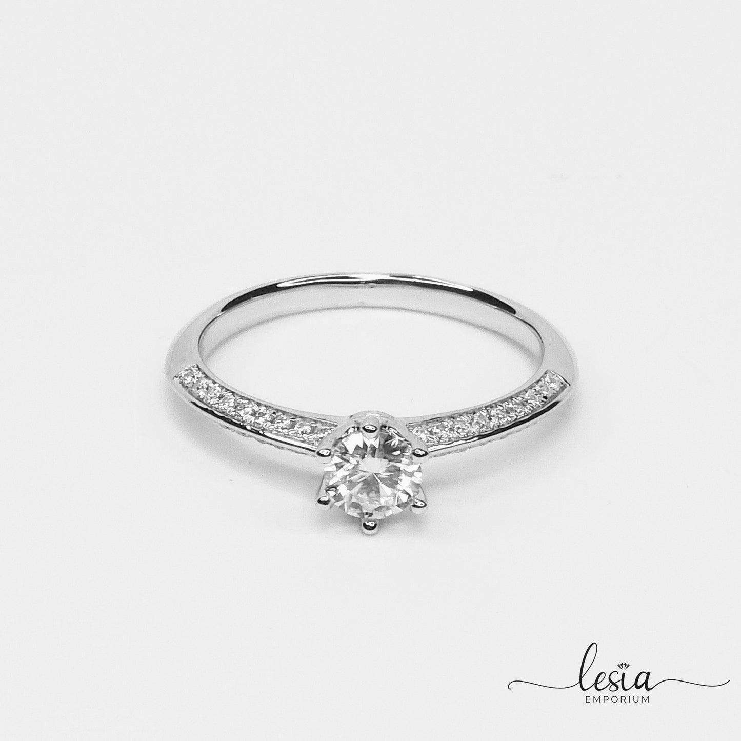 Solitaire Moissanite Ring (0.5 Carat)