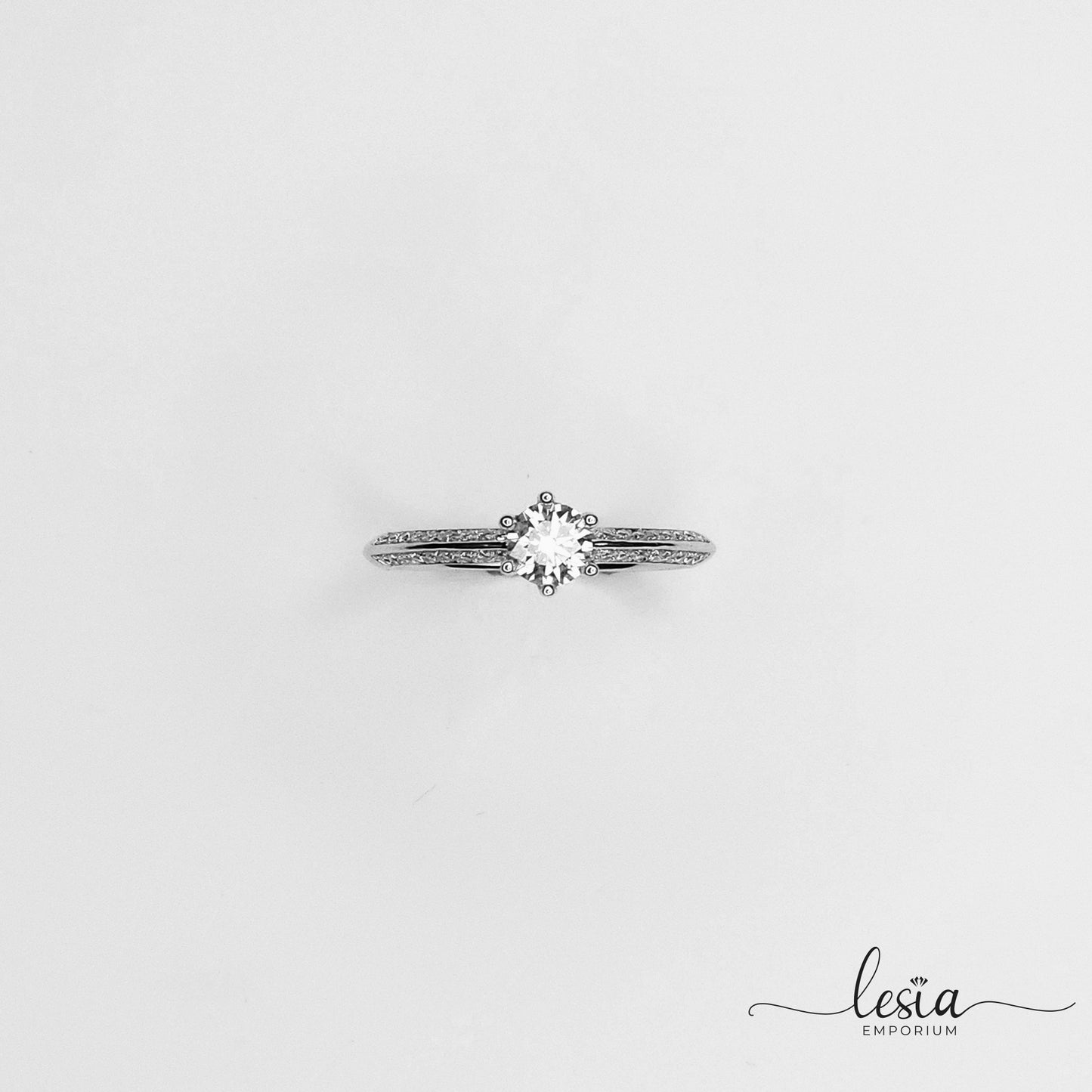 Solitaire Moissanite Ring (0.5 Carat)