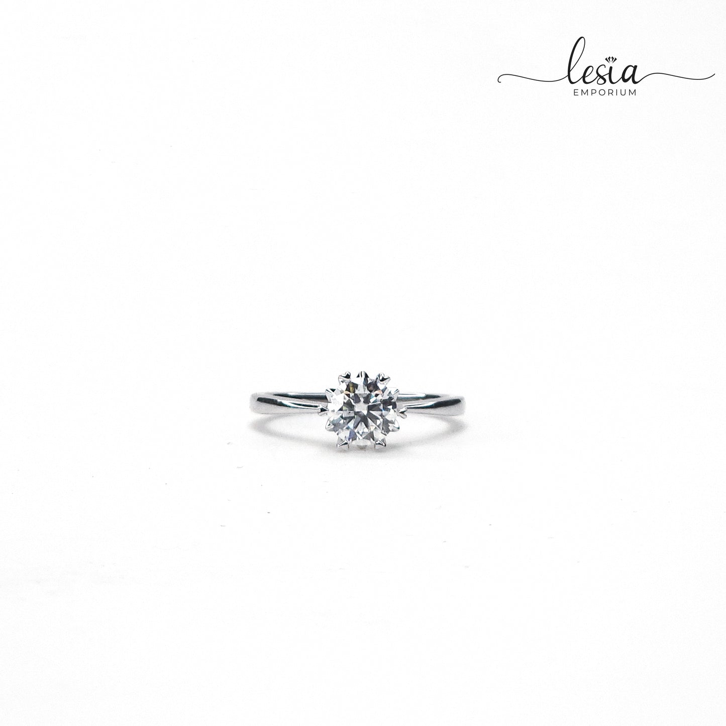 Solitaire Moissanite Ring (1 Carat)