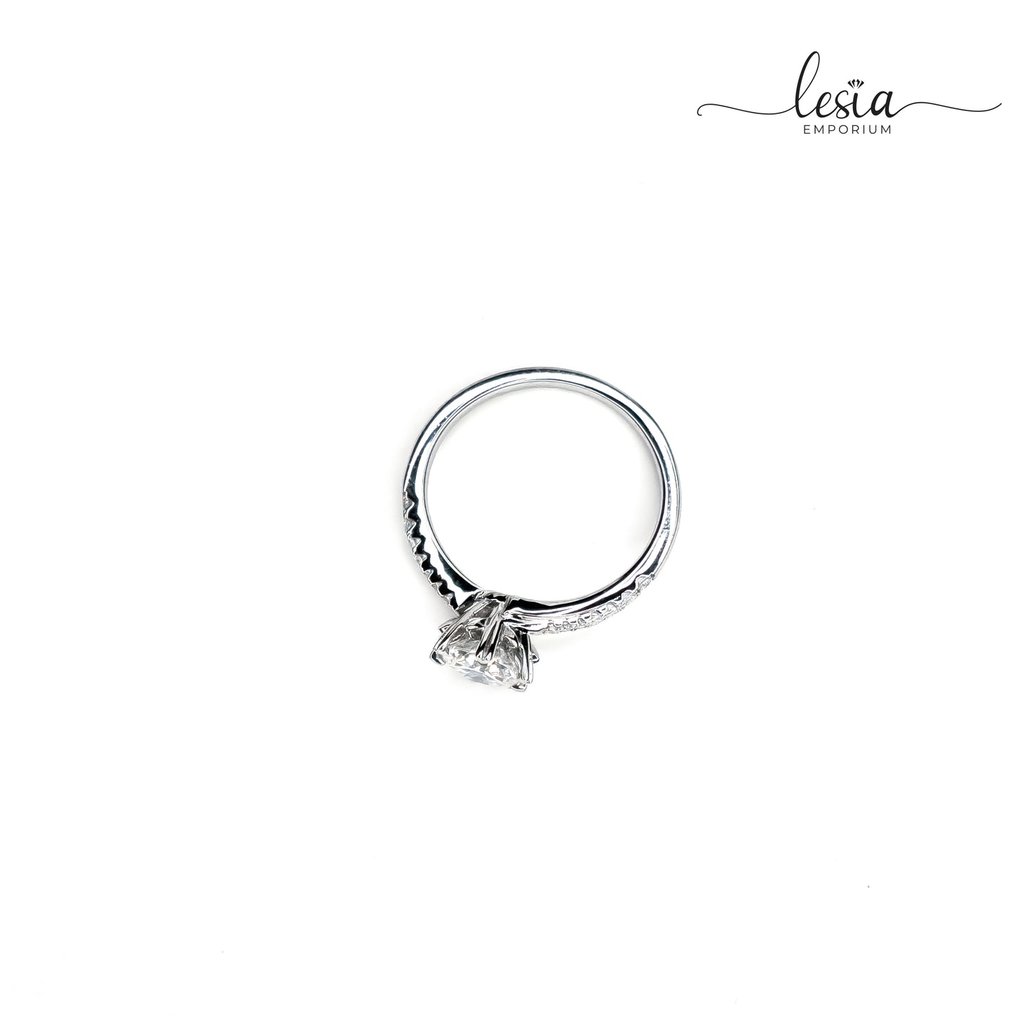 Solitaire Moissanite Diamond Ring (1 Carat)
