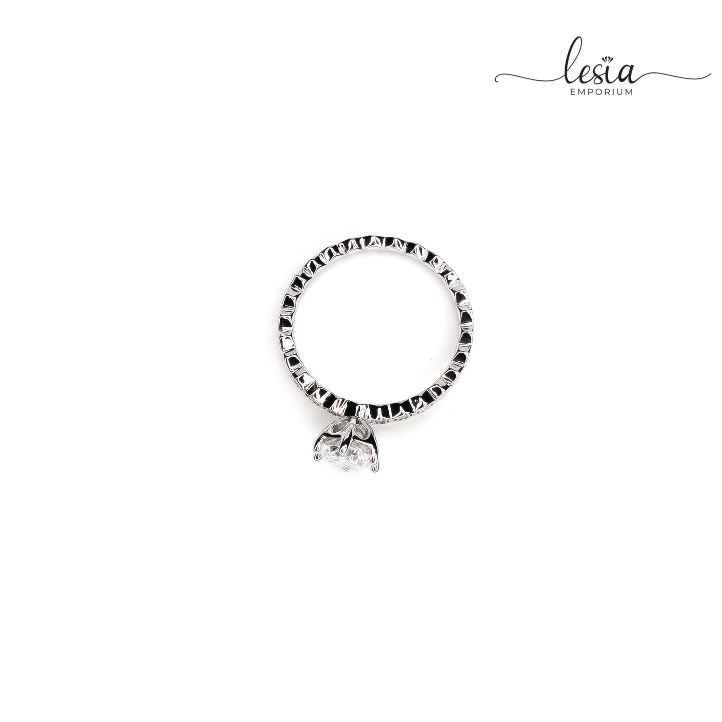 Solitaire Moissanite Ring (1 Carat)