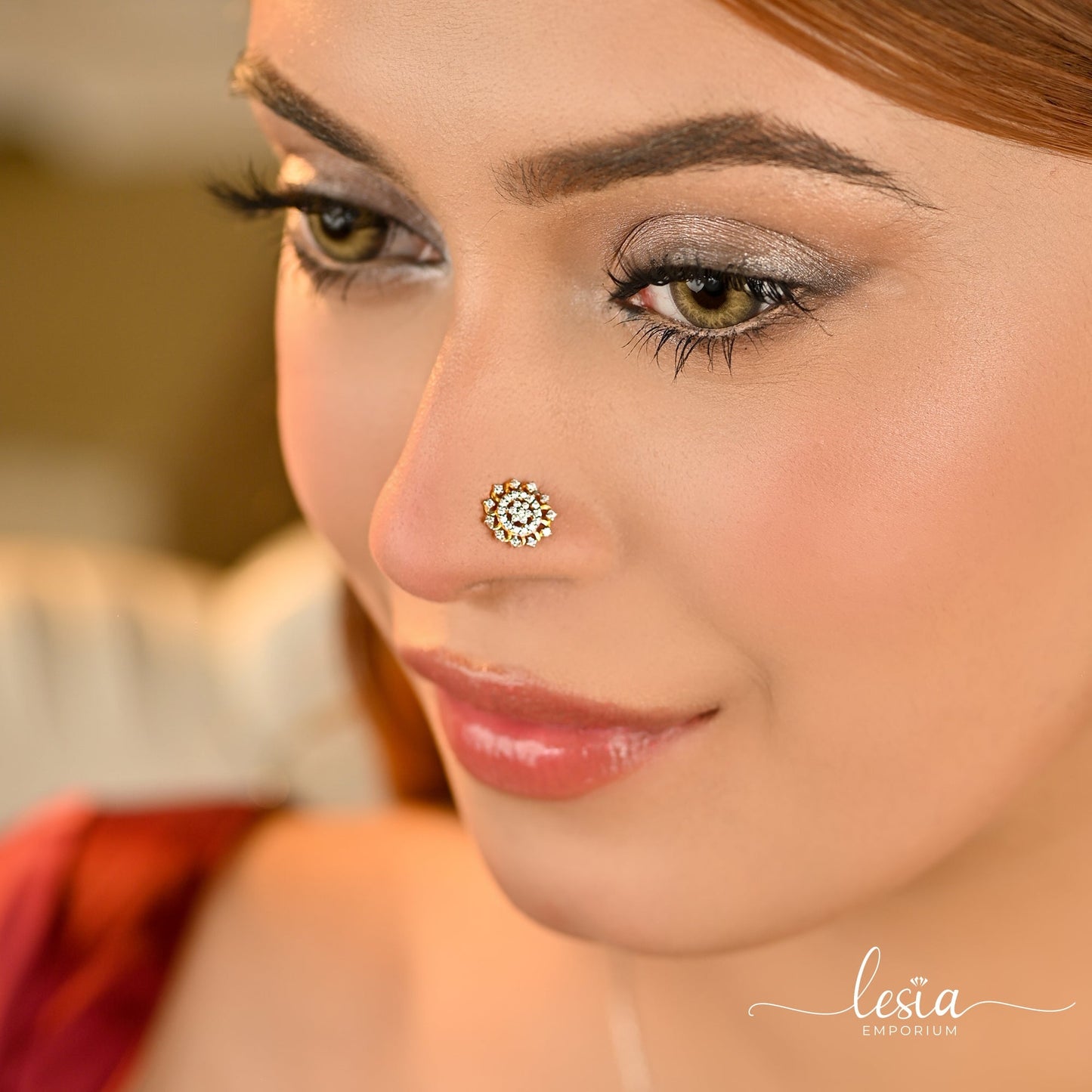 Chorki Moissanite Diamond Nosepin (50 Cent) Nose Pin Lesia Emporium