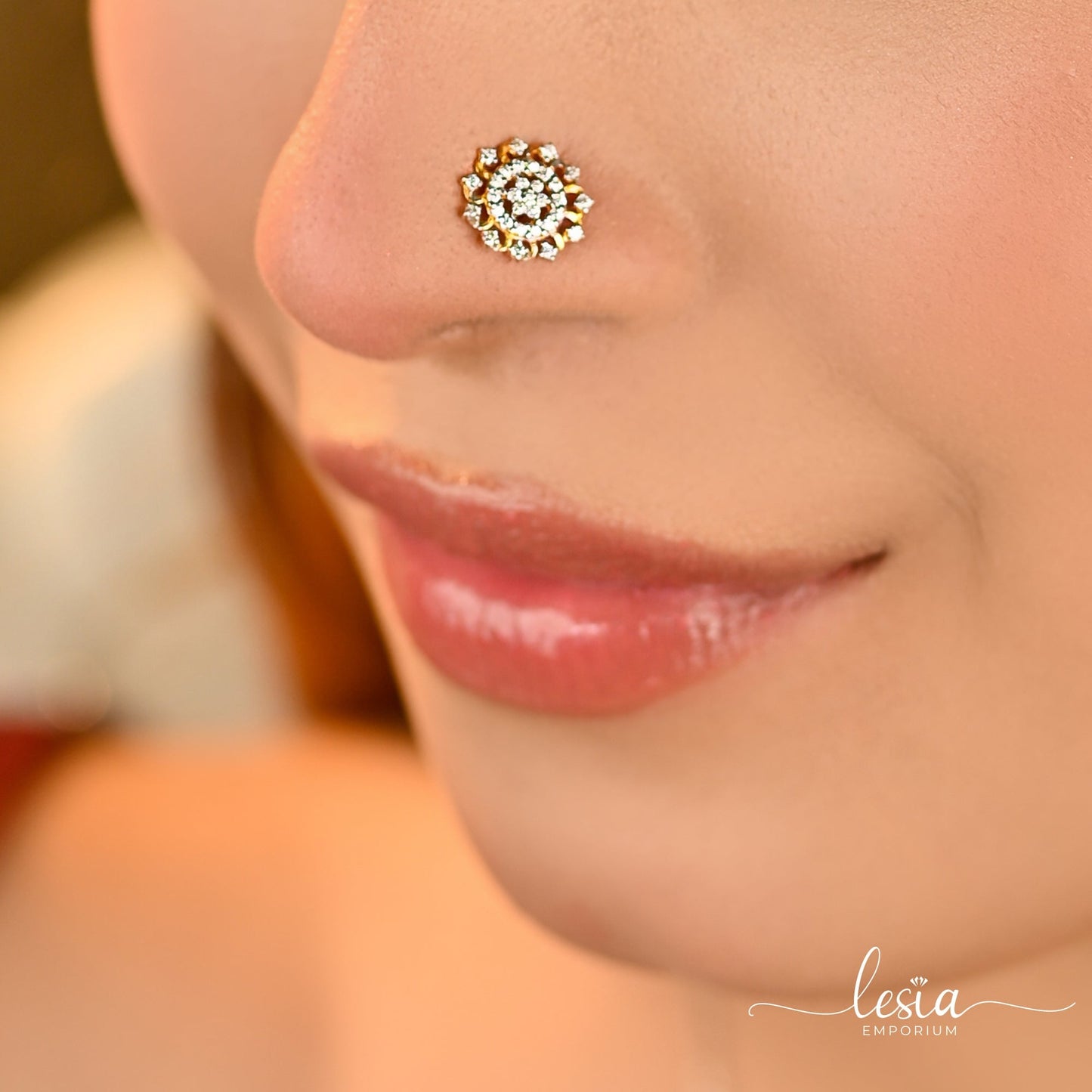 Chorki Moissanite Diamond Nosepin (50 Cent) Nose Pin Lesia Emporium