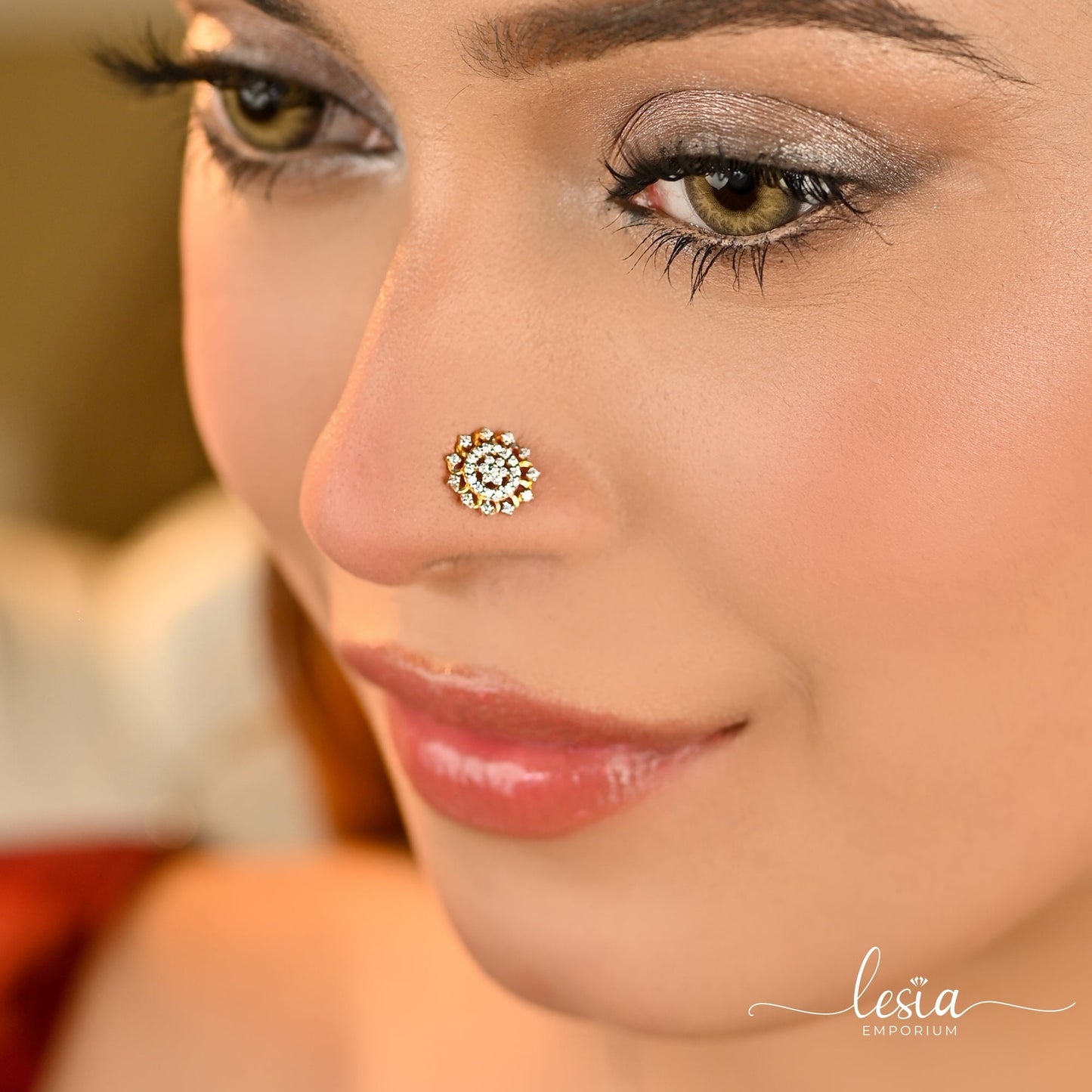 Chorki Moissanite Diamond Nosepin (50 Cent) Nose Pin Lesia Emporium