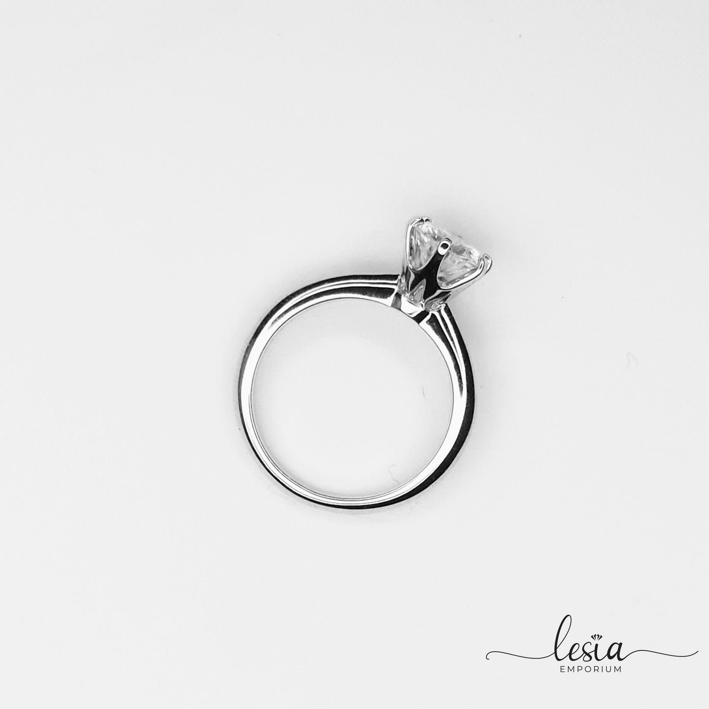 Solitaire Moissanite Ring (1.5 Carat)