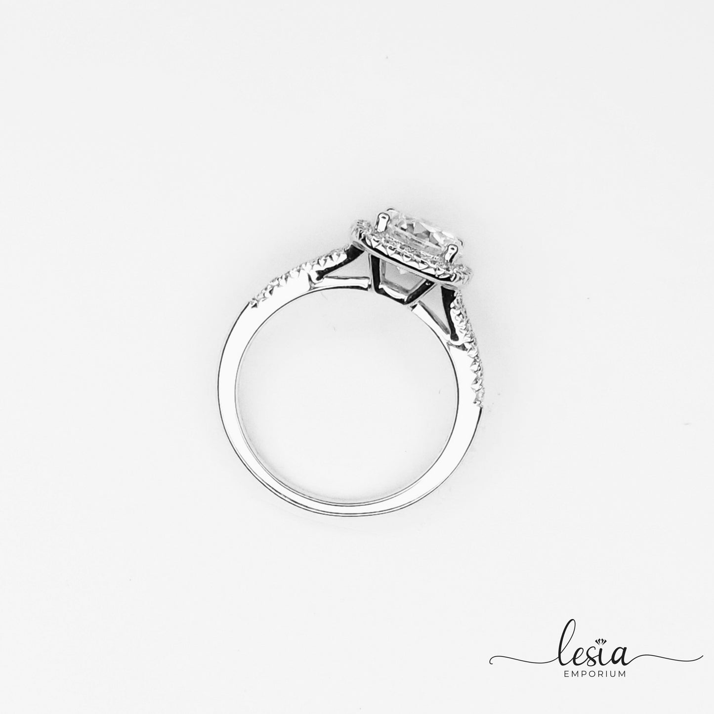 Solitaire Moissanite Diamond Ring (2 Carat)