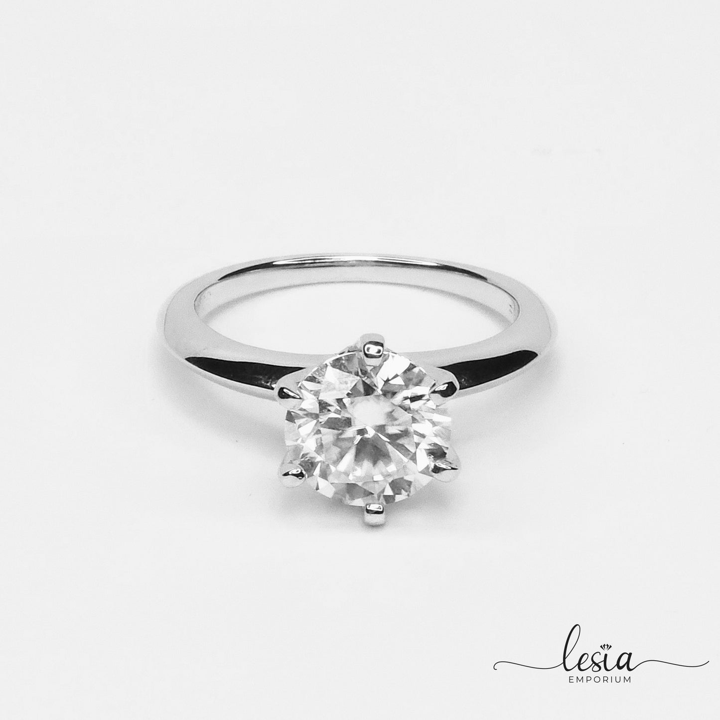 Solitaire Moissanite Ring (3 Carat)