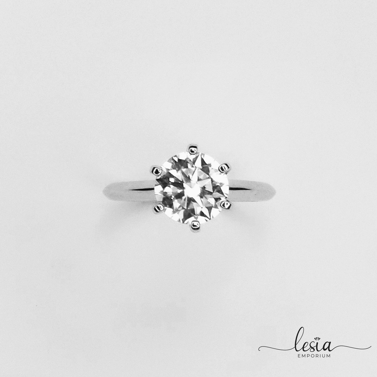 Solitaire Moissanite Ring (3 Carat)