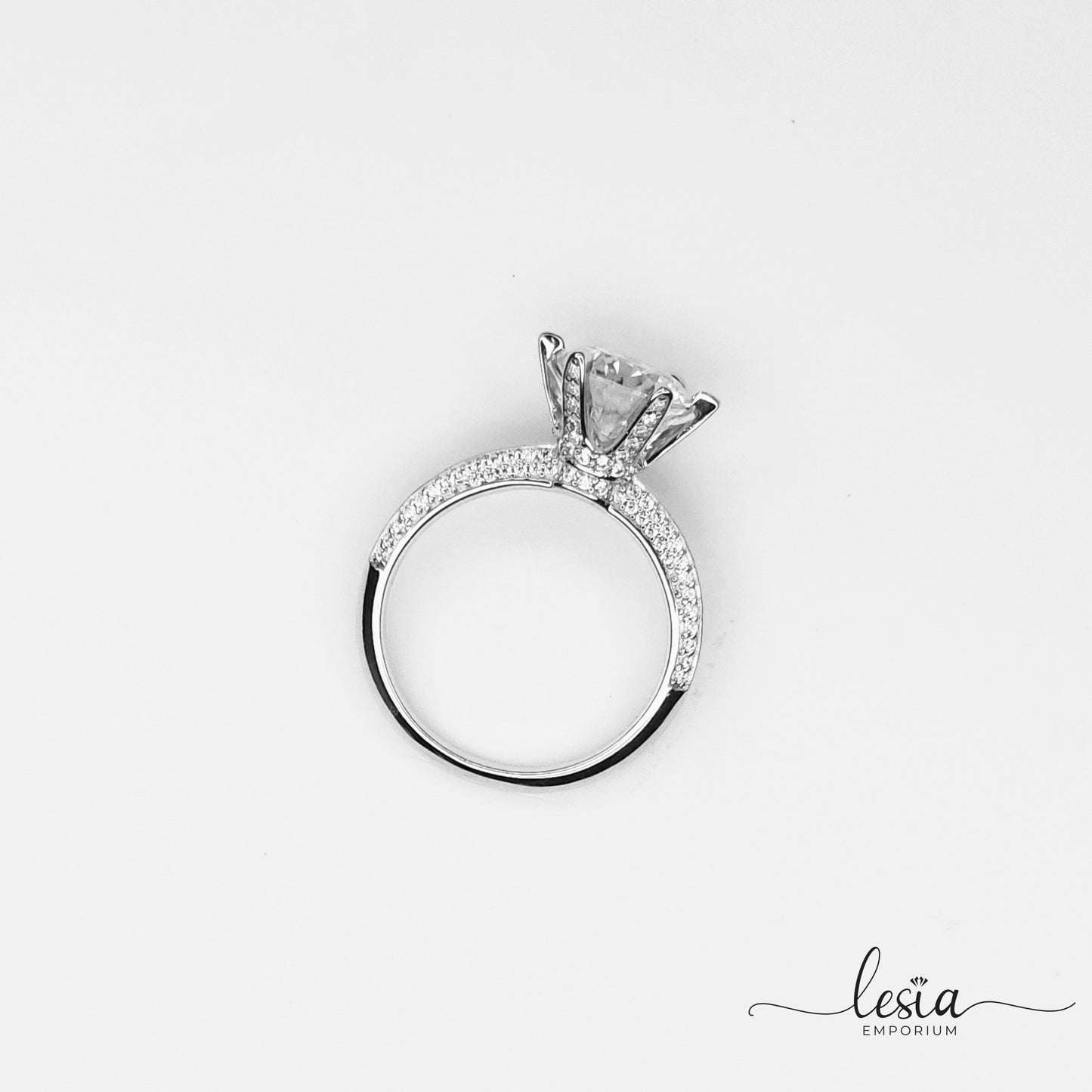 Solitaire Moissanite Ring (3 Carat)