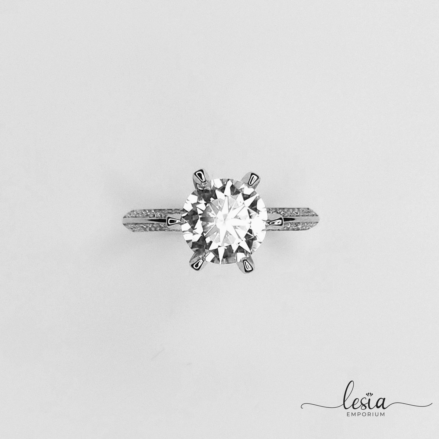Solitaire Moissanite Ring (3 Carat)