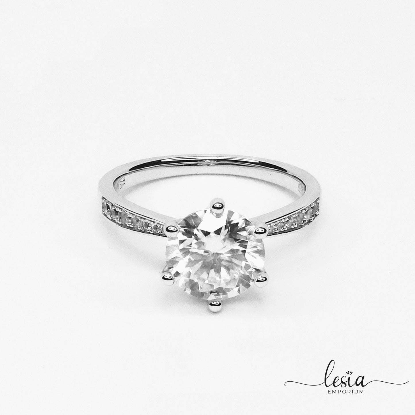 Solitaire Moissanite Ring (3 Carat)