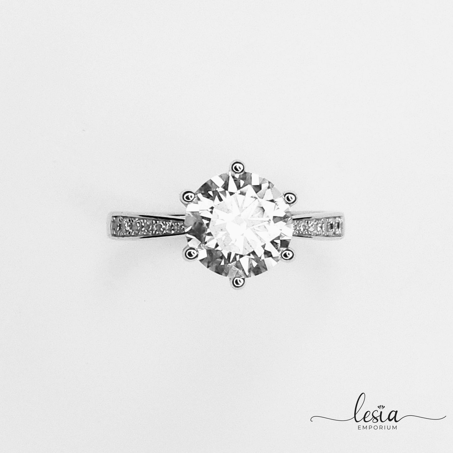 Solitaire Moissanite Ring (3 Carat)