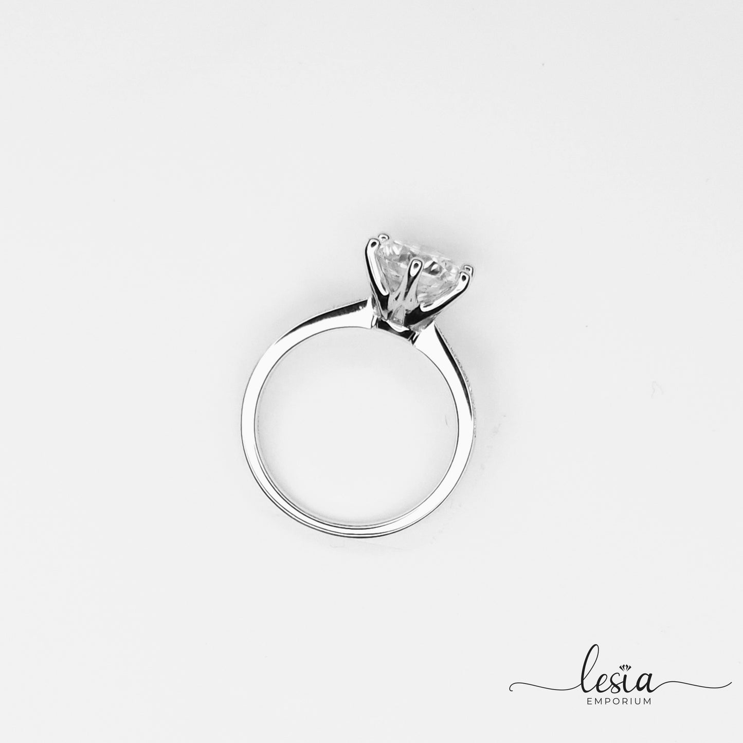 Solitaire Moissanite Ring (3 Carat)