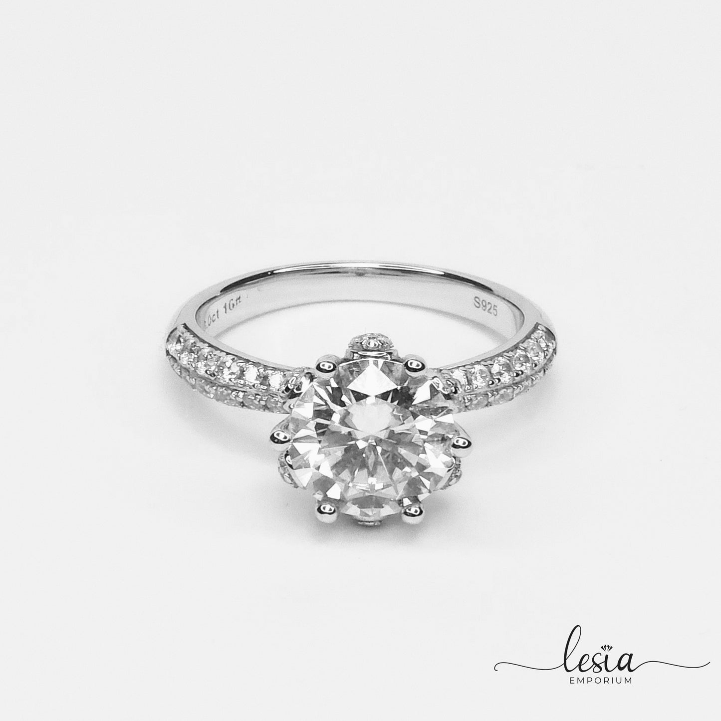 Solitaire Moissanite Diamond Ring (3 Carat)