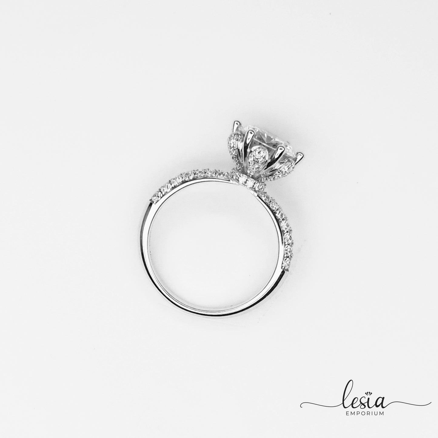 Solitaire Moissanite Diamond Ring (3 Carat)