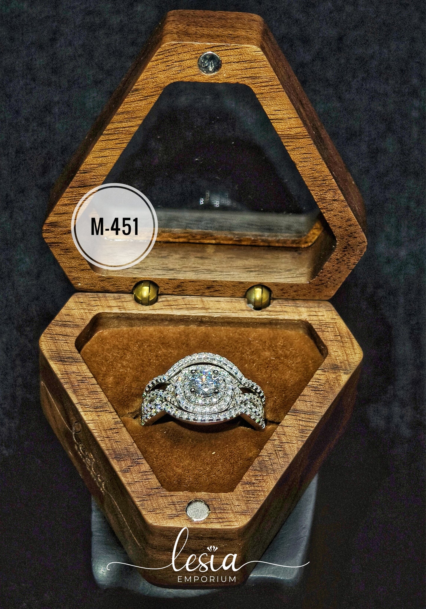 Solitaire Moissanite Ring (0.5 Carat)