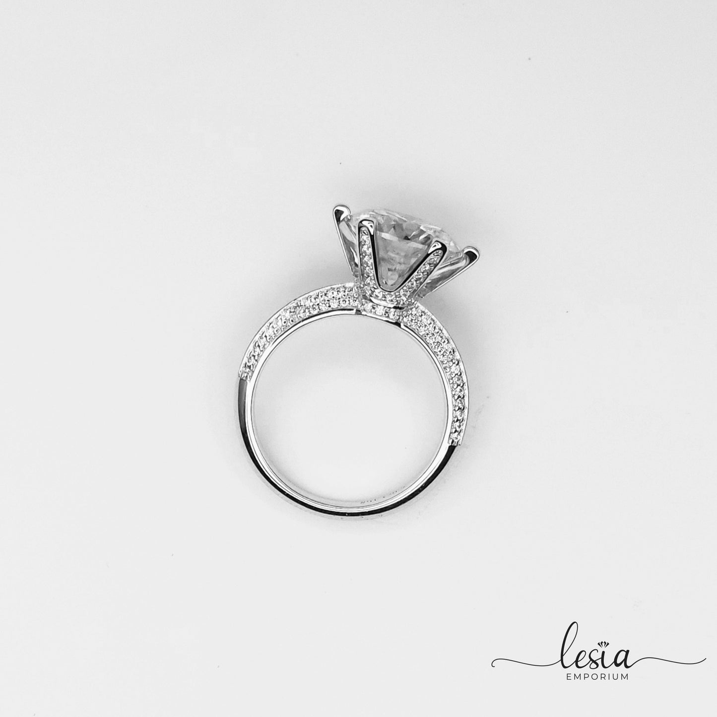Solitaire Moissanite Ring (5 Carat)