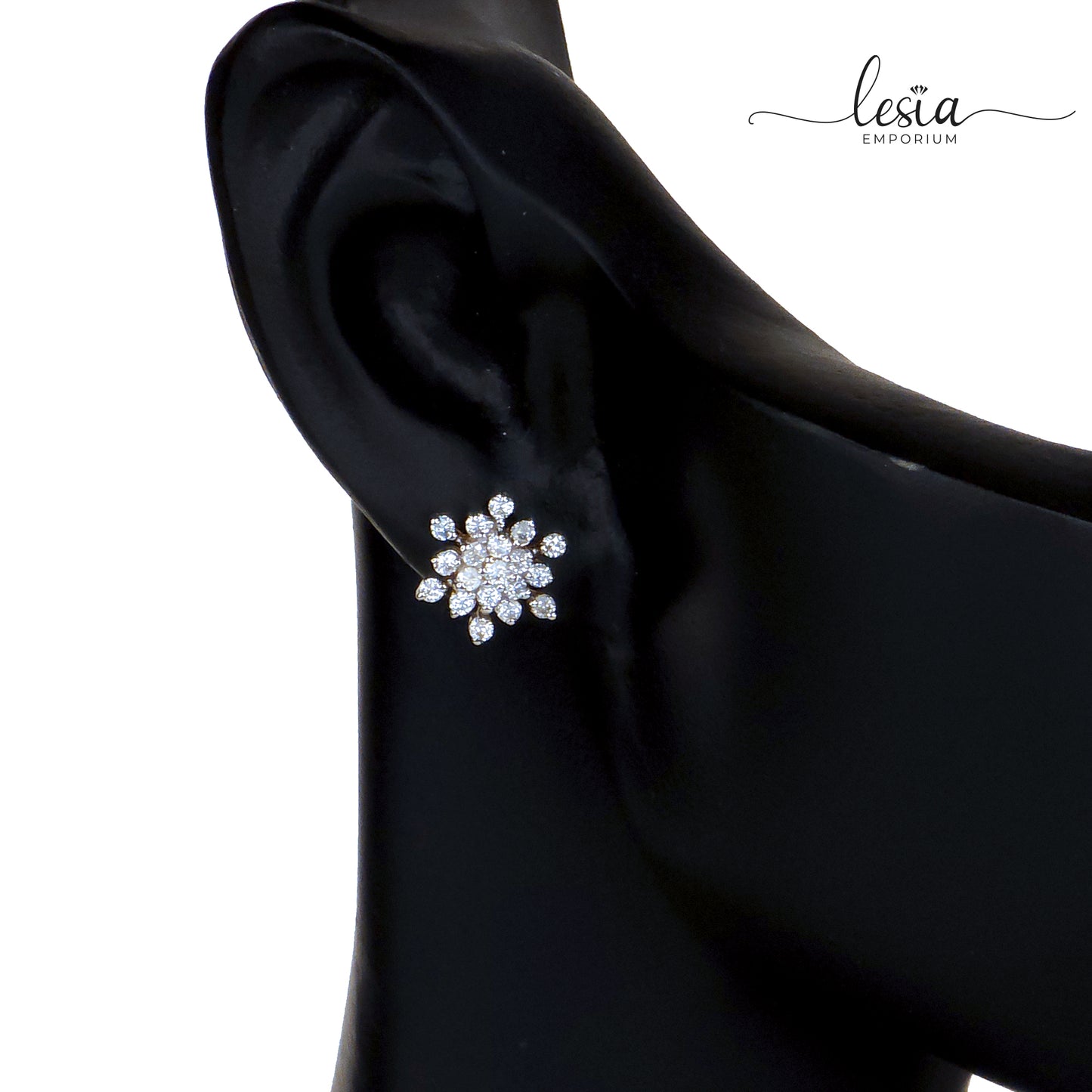 Kadam Star Large Moissanite Diamond Earrings (25 Cent)