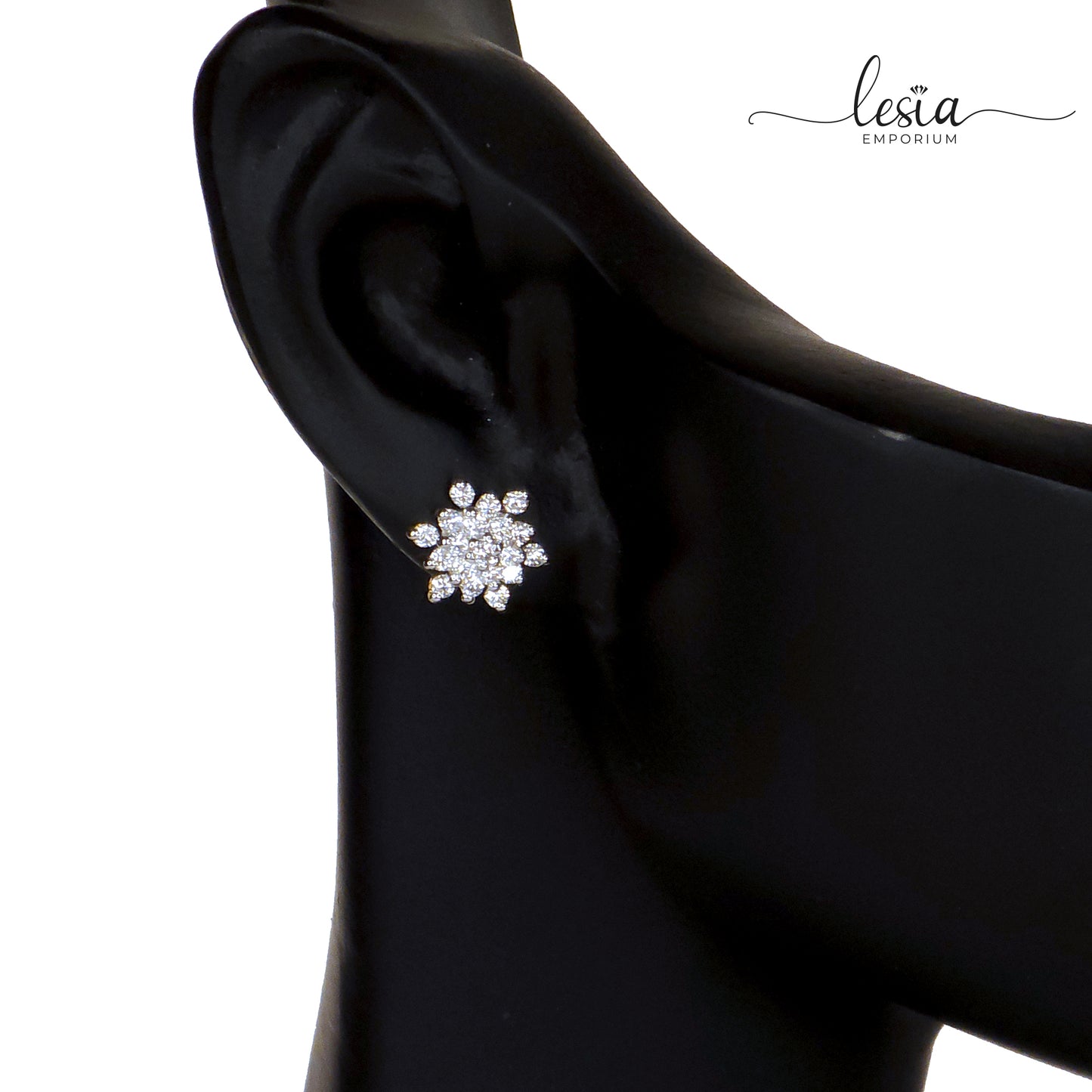 Kadam Star Medium Moissanite Diamond Earrings (20 Cent)