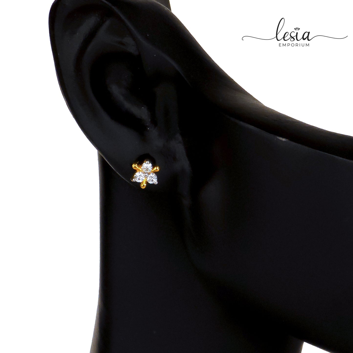 Trinity Star Moissanite Earrings (6 Cent)