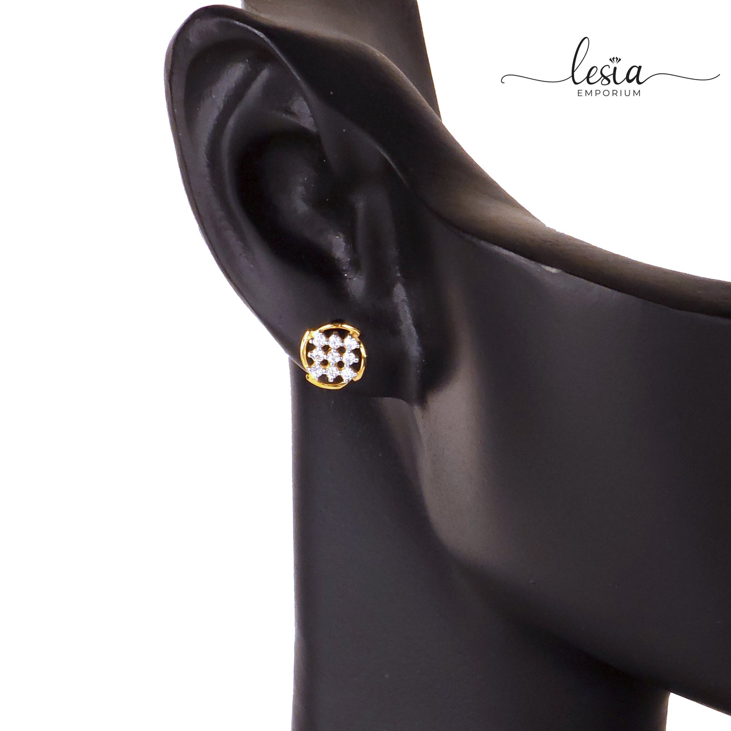 Round Moissanite Earrings (8 Cent)