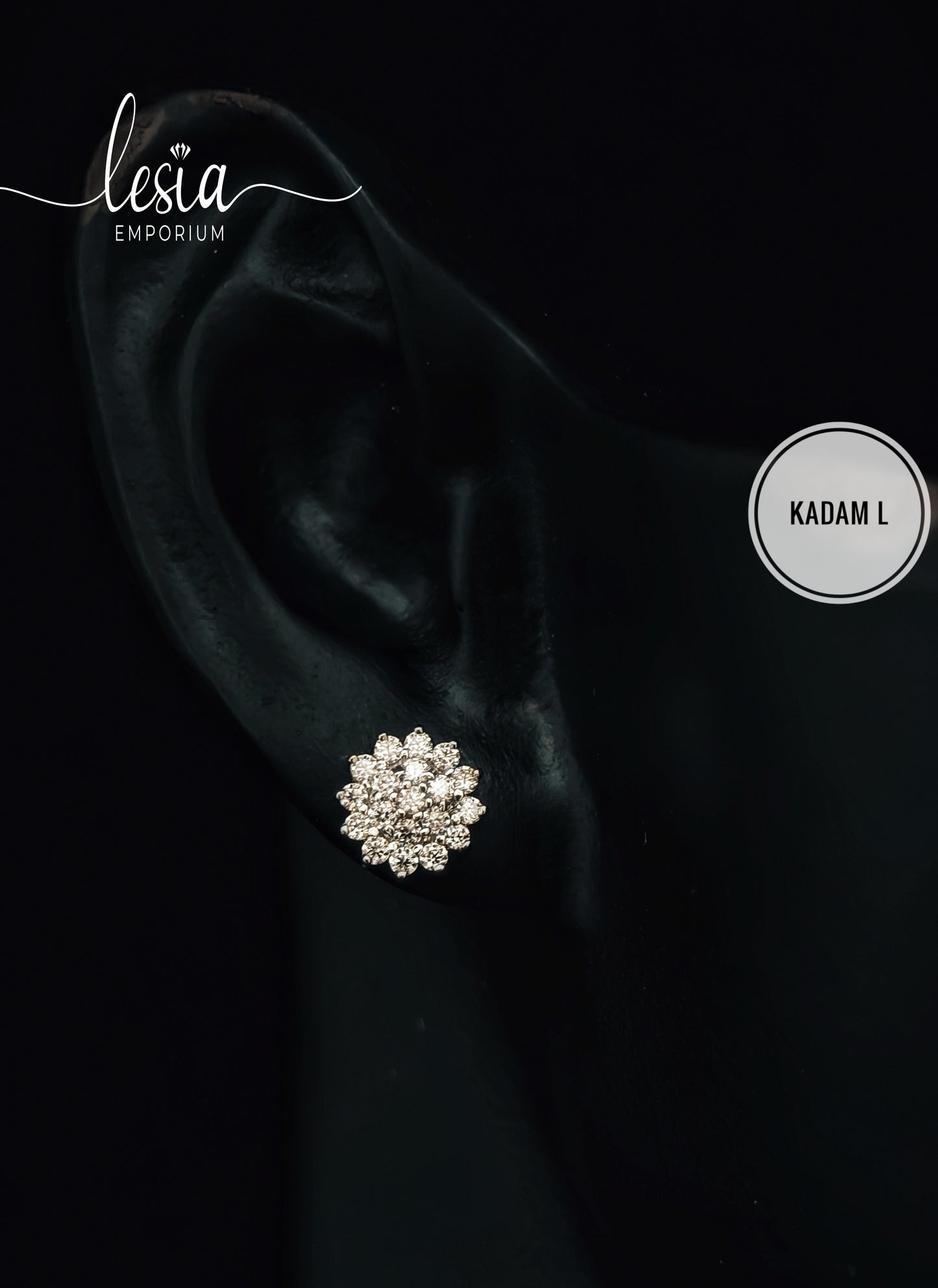 Kadam Large Moissanite Earrings (20 Cent)