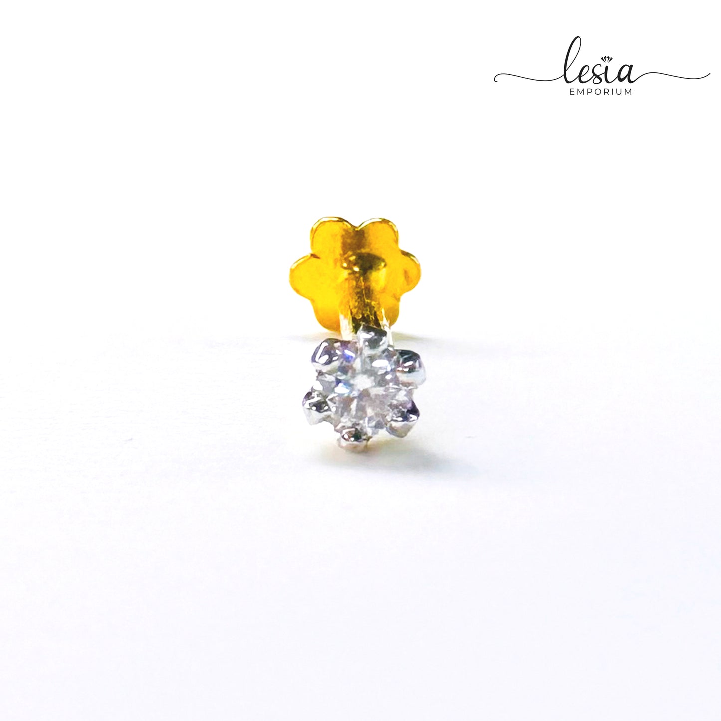 Solitaire Moissanite Nosepin (3 Cent)