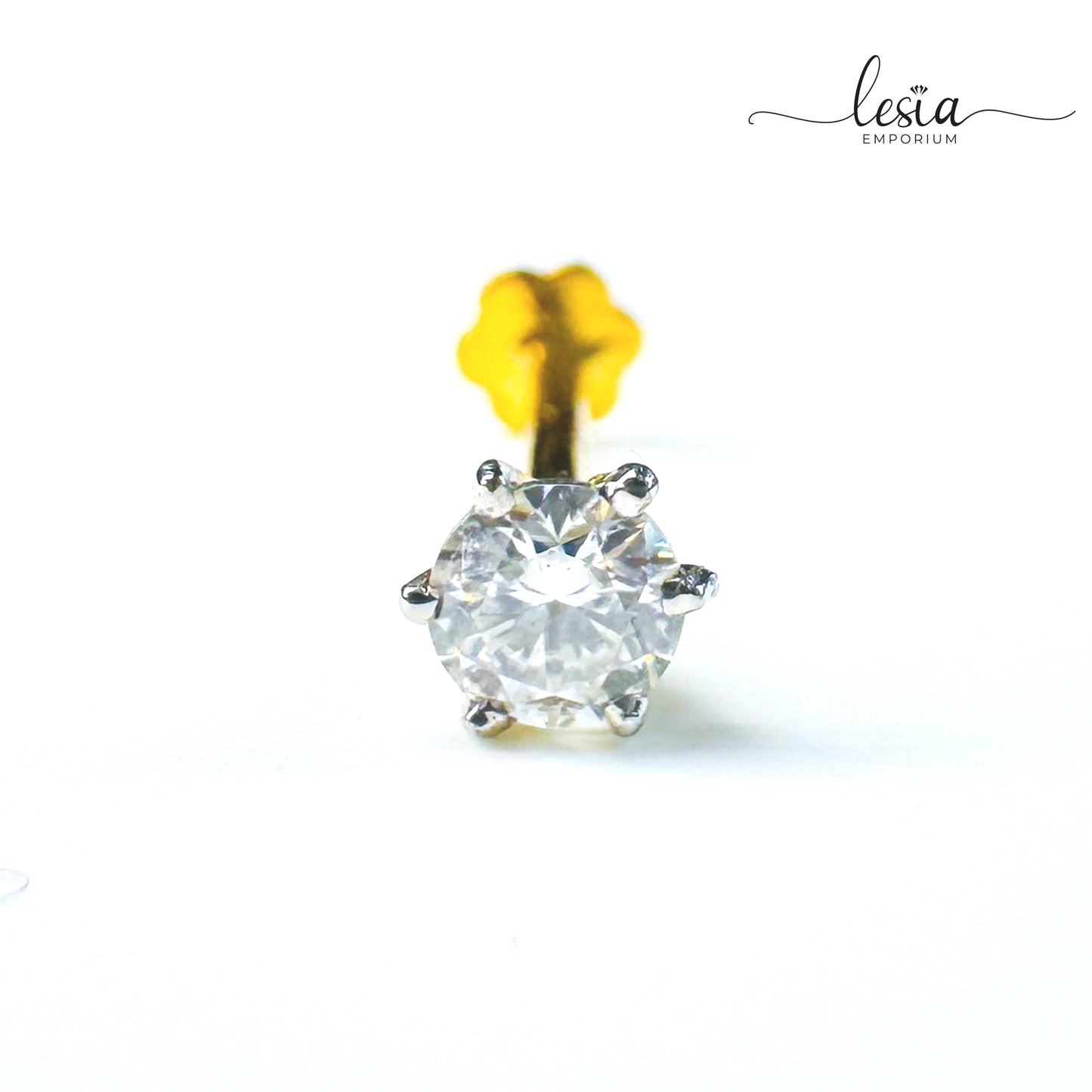 Solitaire Moissanite Nosepin (10 Cent)