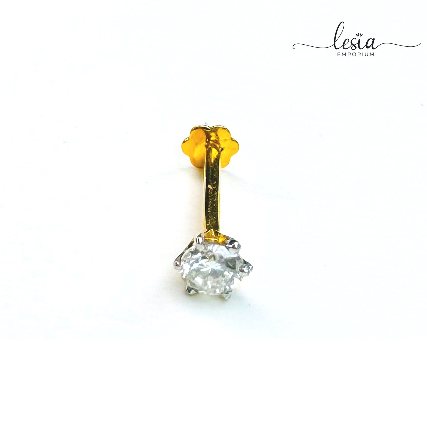 Solitaire Moissanite Nosepin (10 Cent)