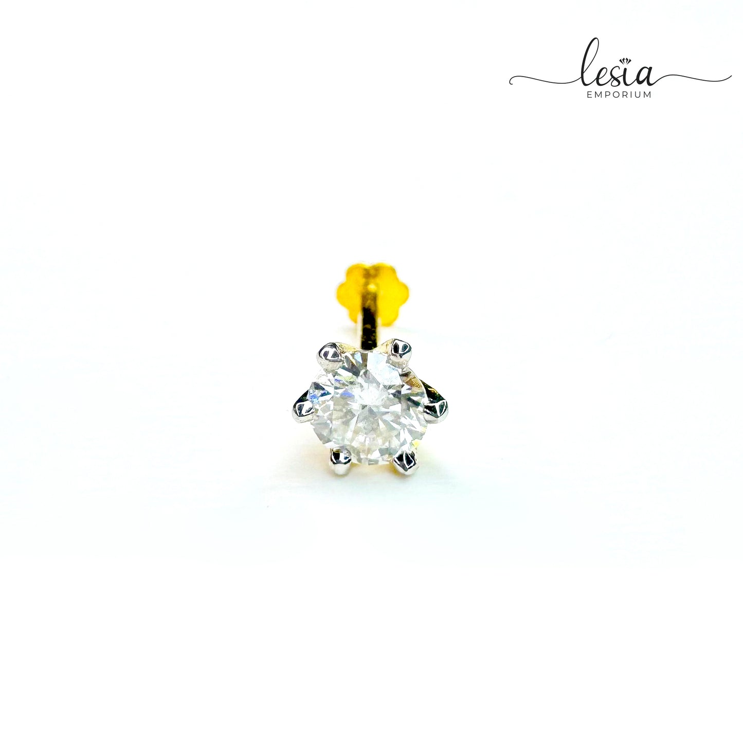 Solitaire Moissanite Nosepin (25 Cent)