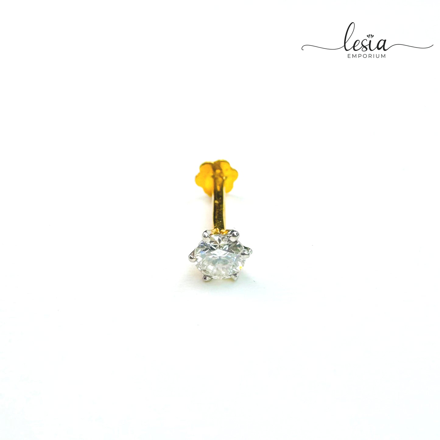 Solitaire Moissanite Nosepin (25 Cent)