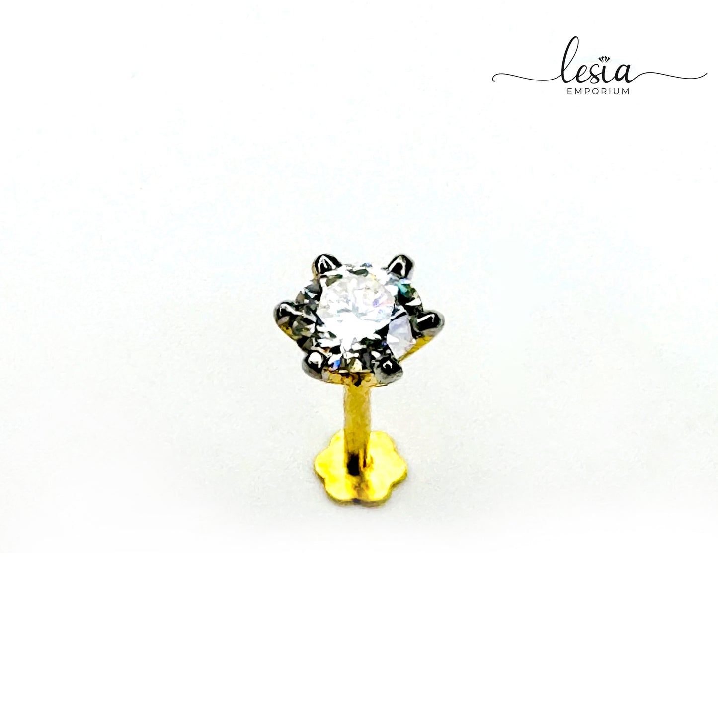 Solitaire Moissanite Nosepin (25 Cent)