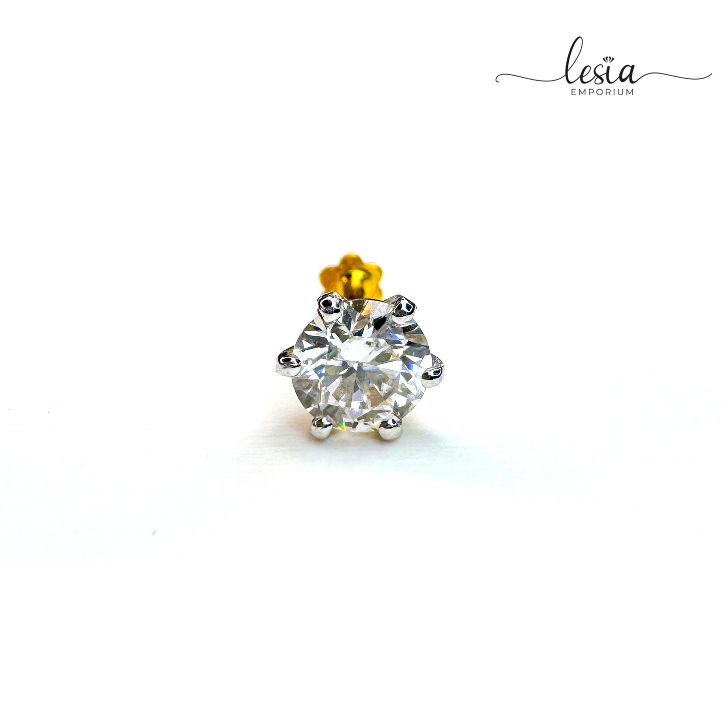 Solitaire Moissanite Nosepin (50 Cent)