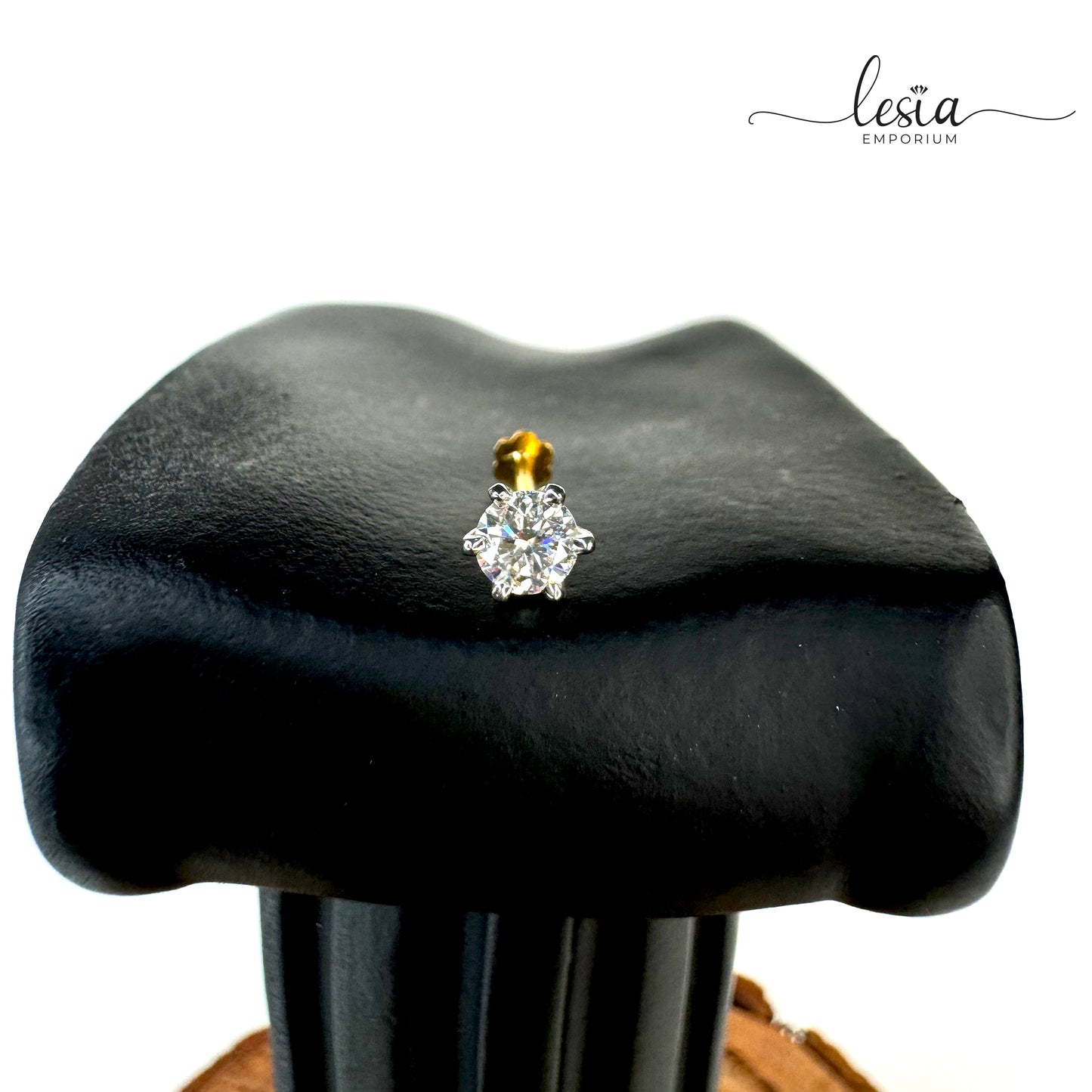 Solitaire Moissanite Nosepin (25 Cent)