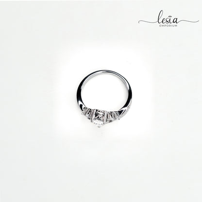 Solitaire Moissanite Diamond Ring (1 Carat)