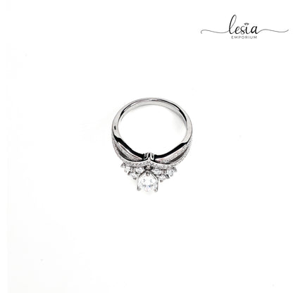 Solitaire Moissanite Diamond Ring (1 Carat)