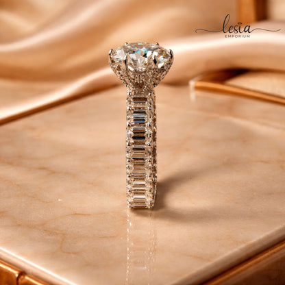 Solitaire Moissanite Ring (6 Carat)