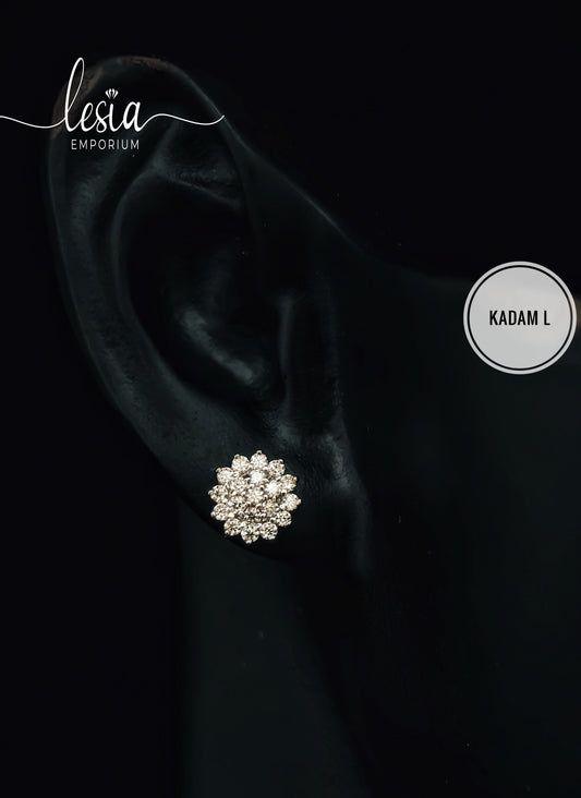 Kadam Large Moissanite Earrings (20 Cent)