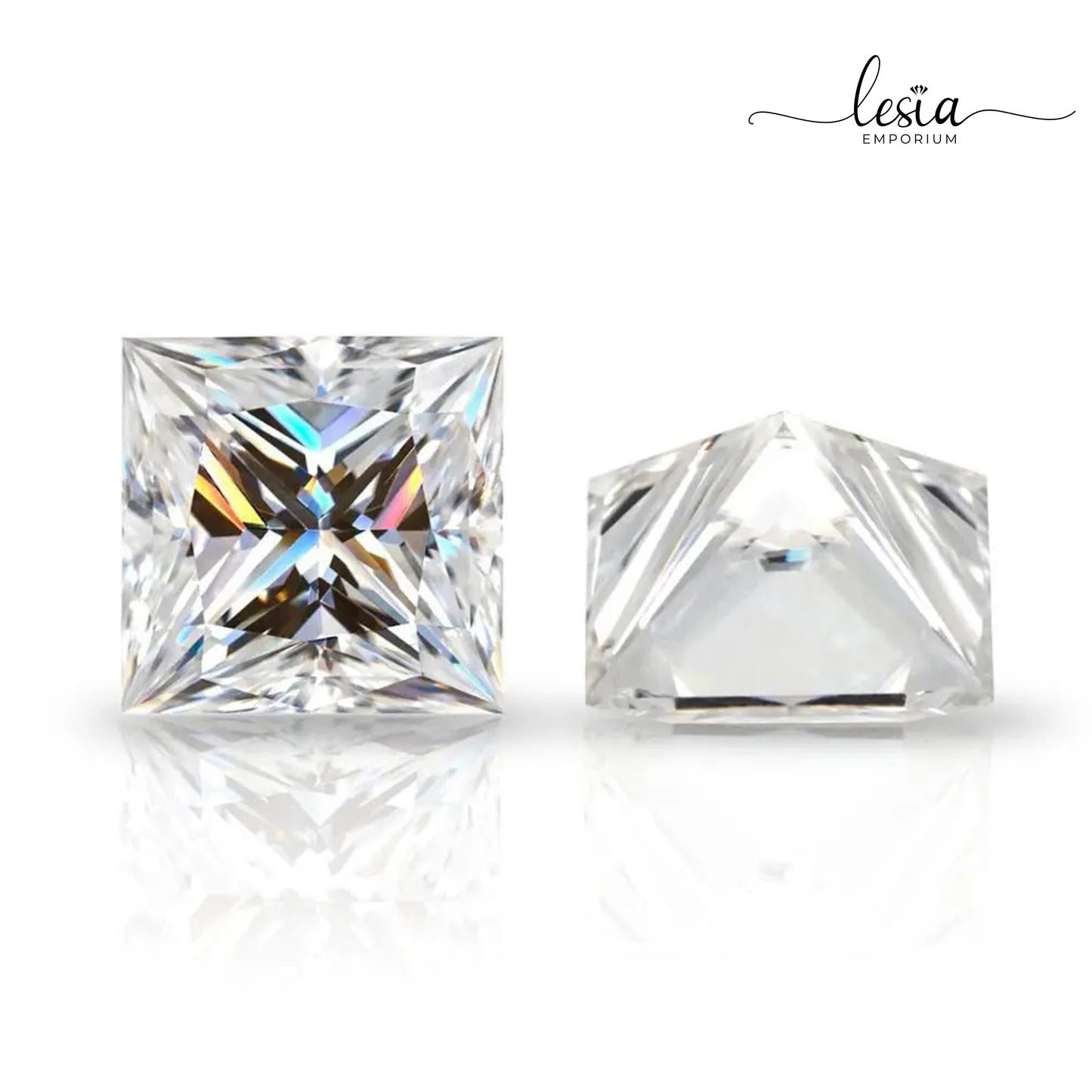 Moissanite Stones (Princess Cut)