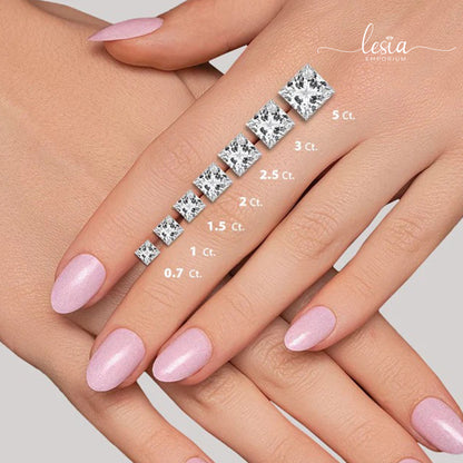 Moissanite Stones (Princess Cut)
