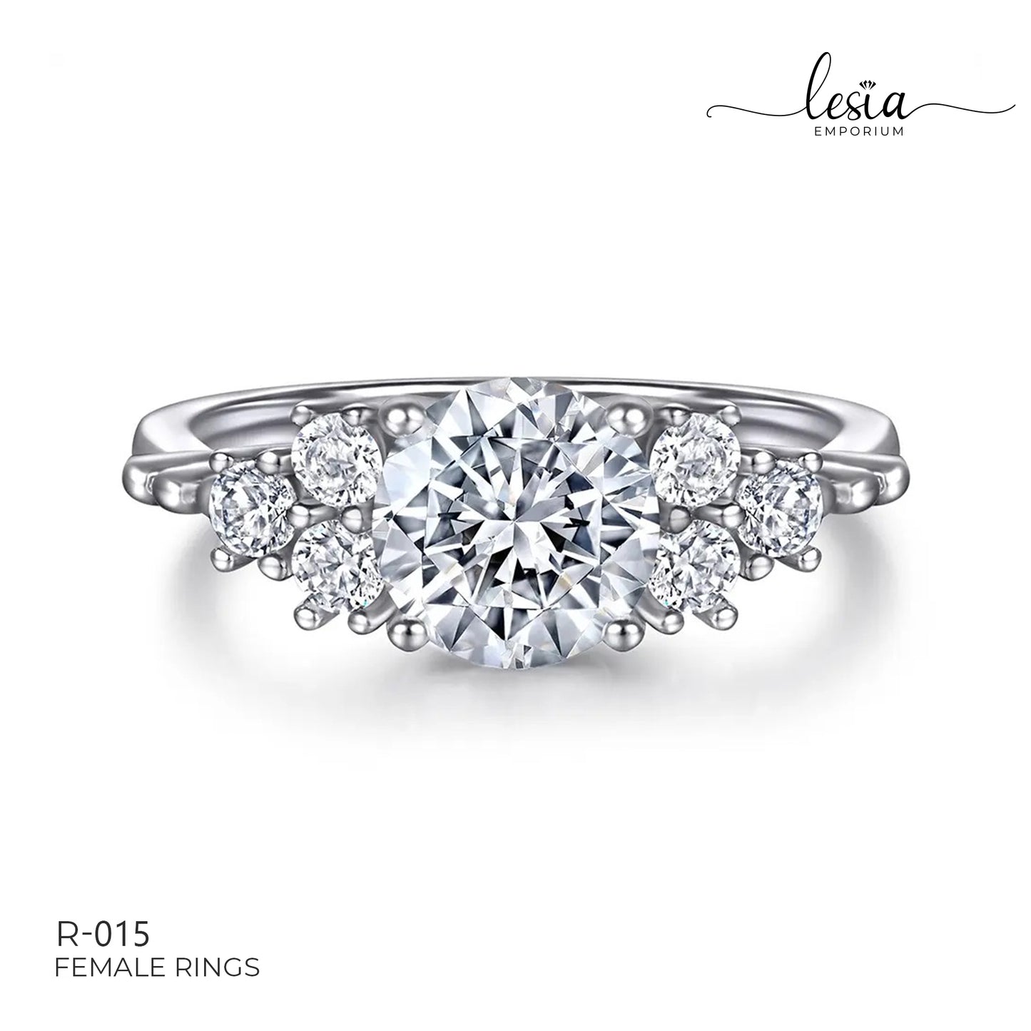 Solitaire Moissanite Ring (1.5 Carat)