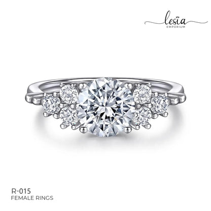 Solitaire Moissanite Ring (1.5 Carat)