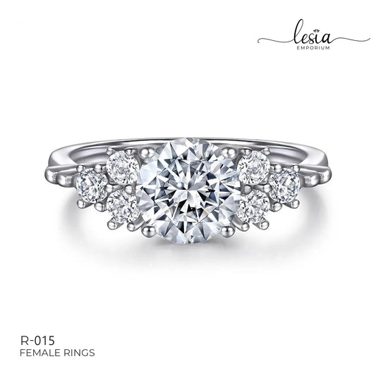 Solitaire Moissanite Ring (1.5 Carat)