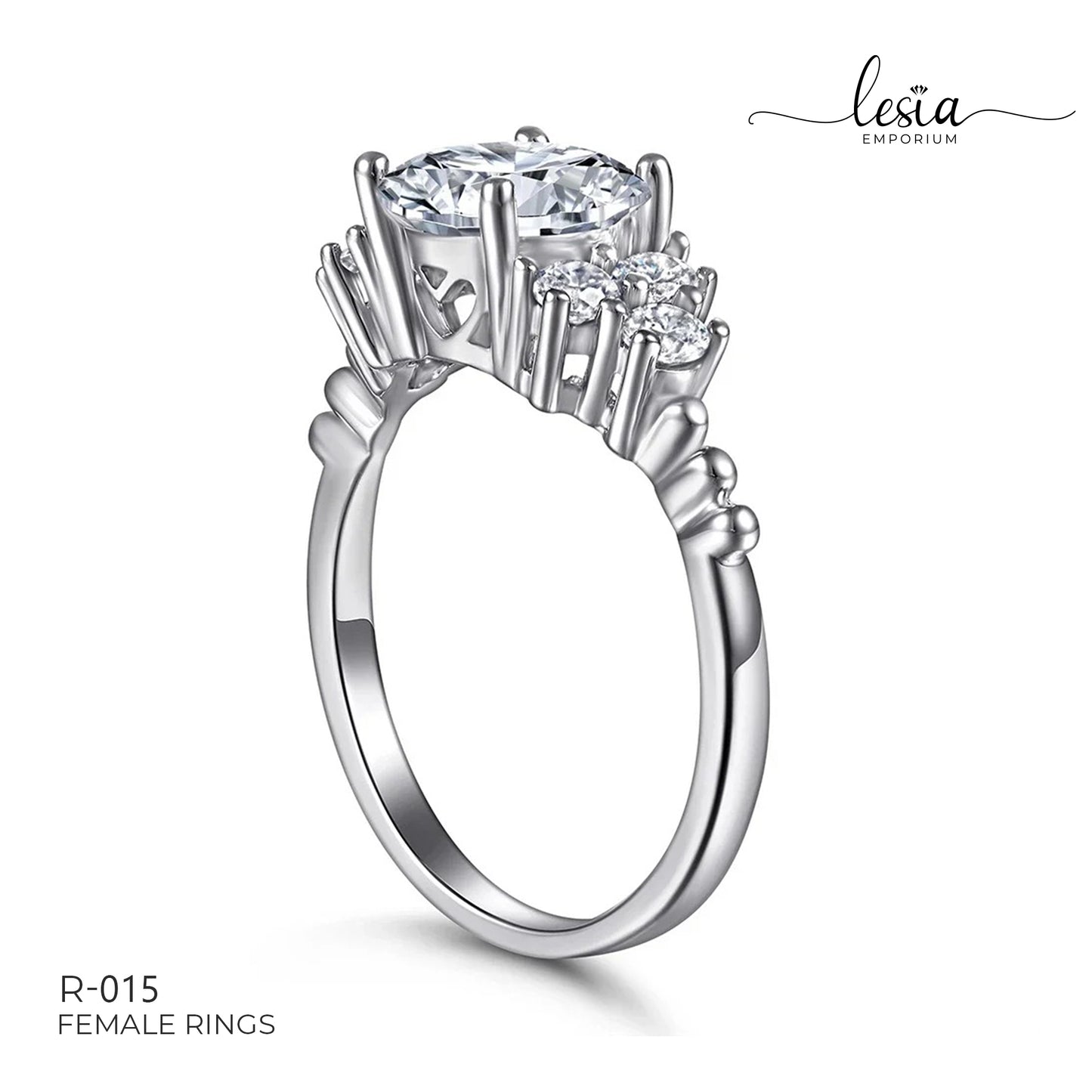 Solitaire Moissanite Ring (1.5 Carat)