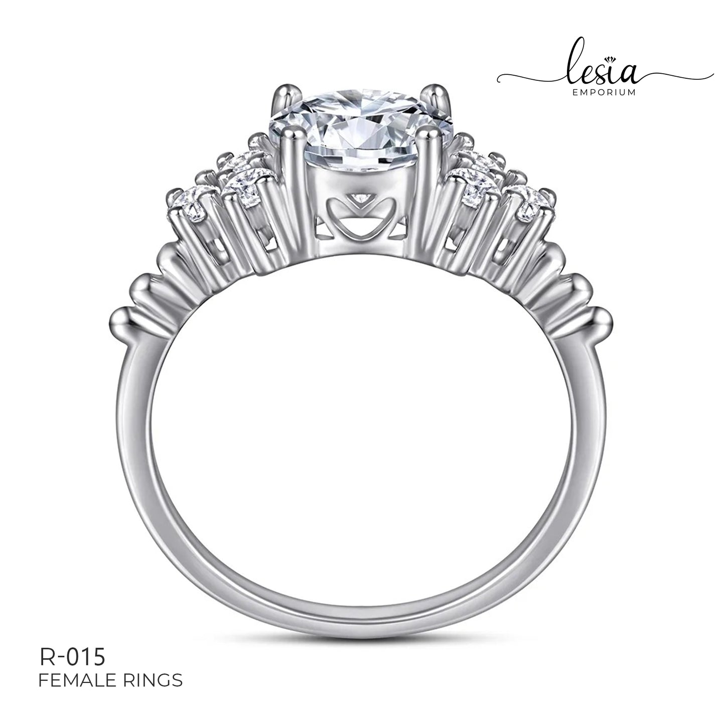 Solitaire Moissanite Ring (1.5 Carat)