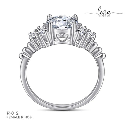 Solitaire Moissanite Ring (1.5 Carat)
