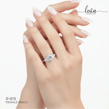 Solitaire Moissanite Ring (1.5 Carat)