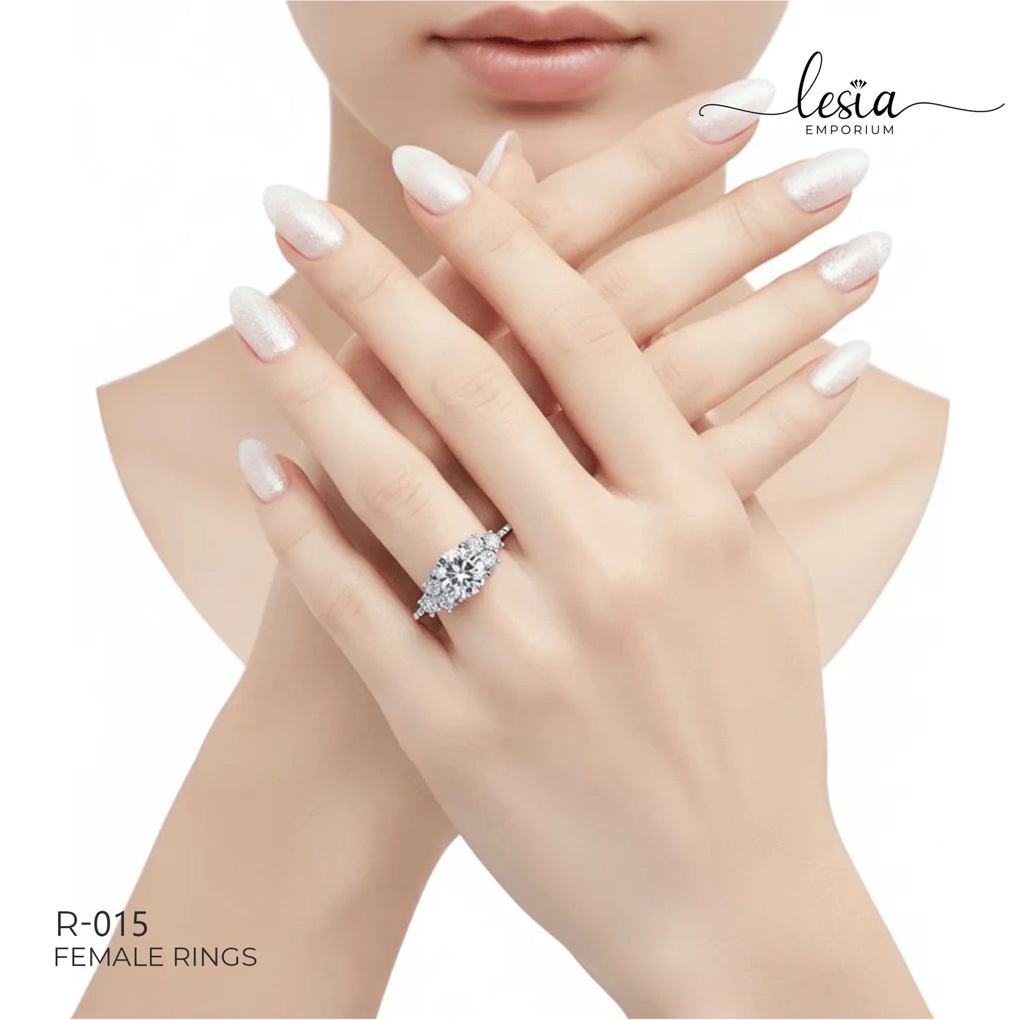 Solitaire Moissanite Ring (1.5 Carat)