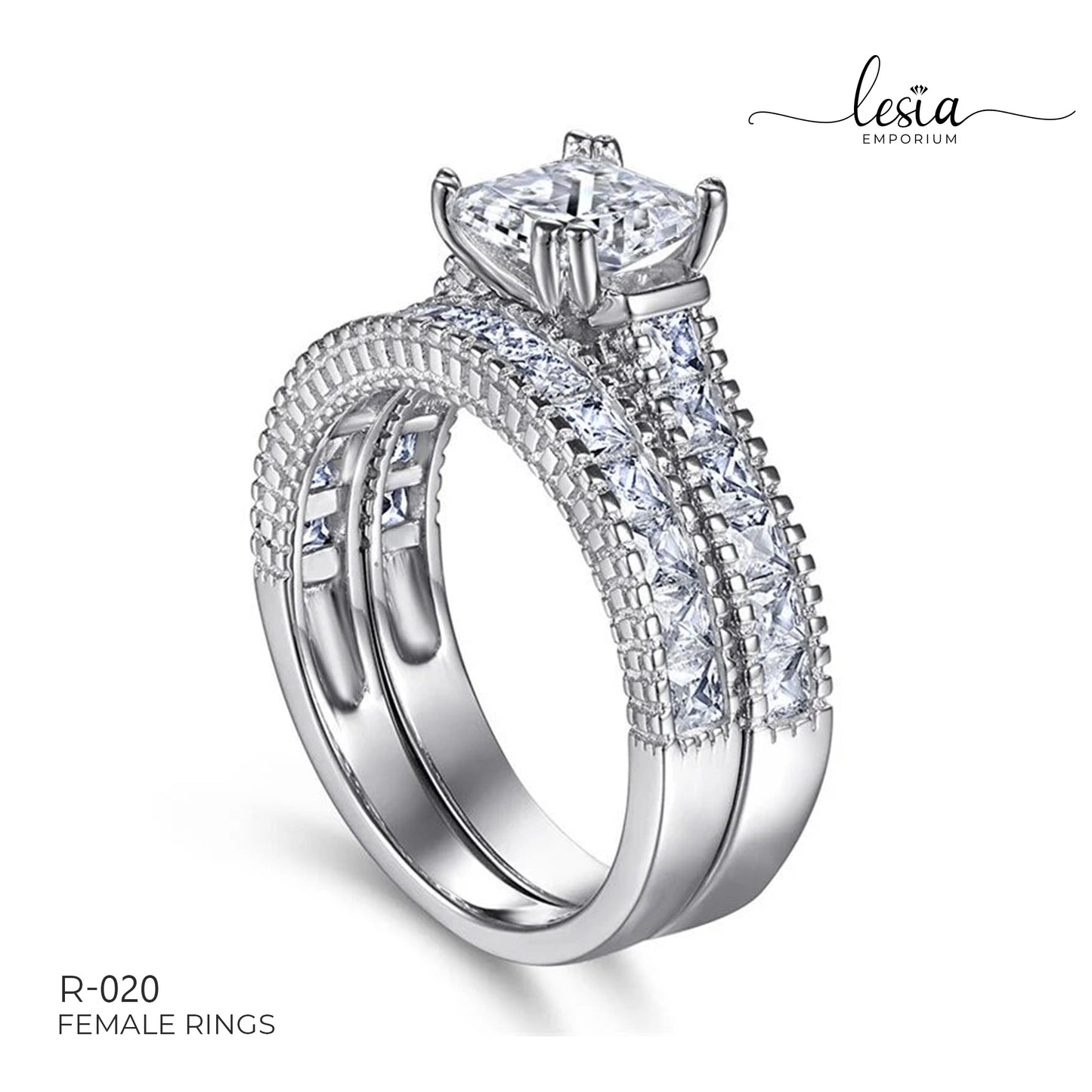 Solitaire Moissanite Ring (1 Carat)