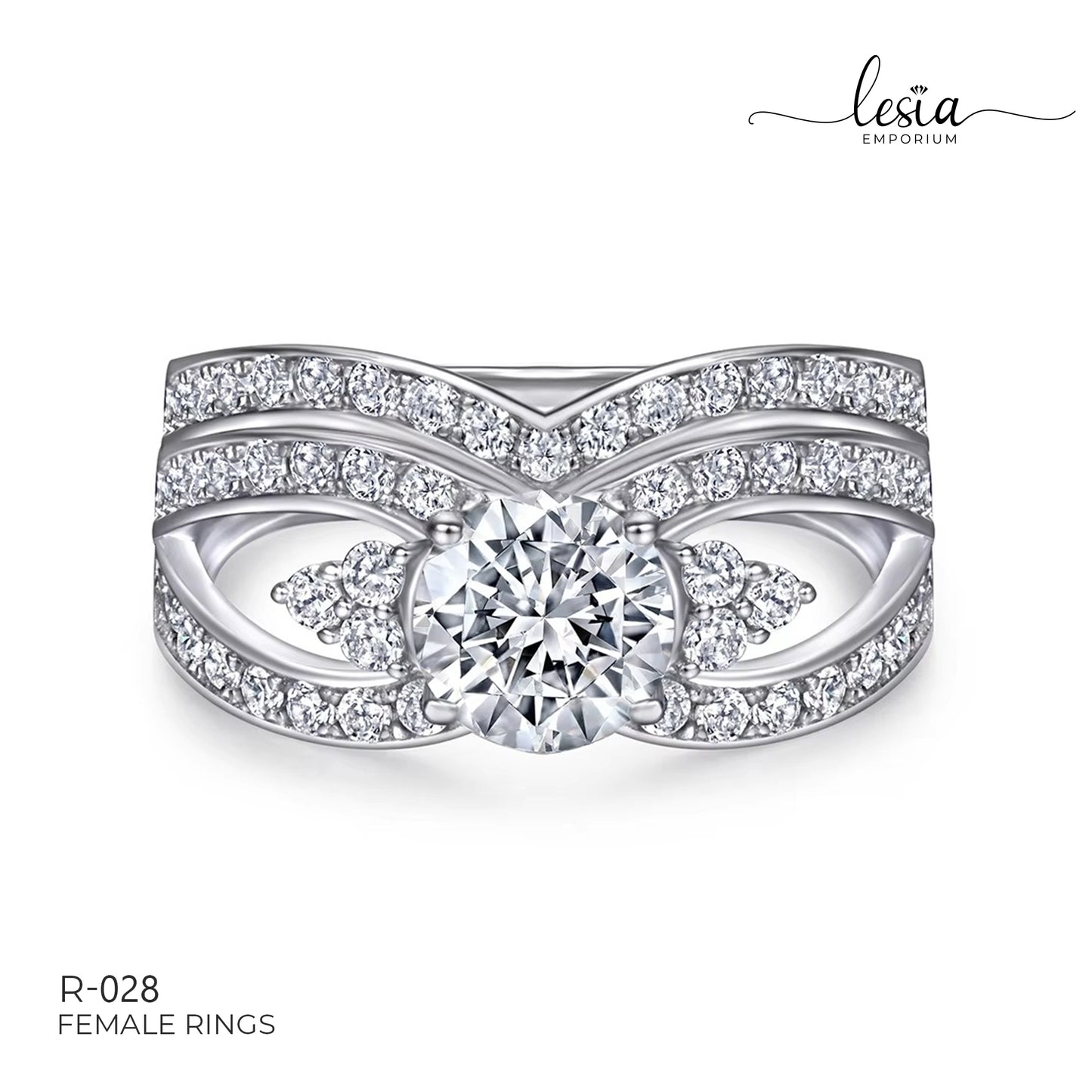 Solitaire Moissanite Ring (1.2 Carat)